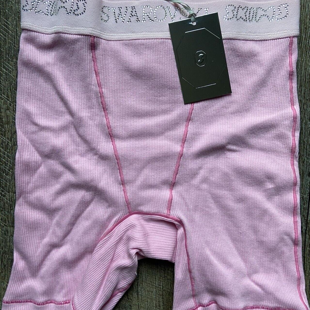SKIMS, Shorts, Pink Skims X Swarovski Cotton Rib Shorts