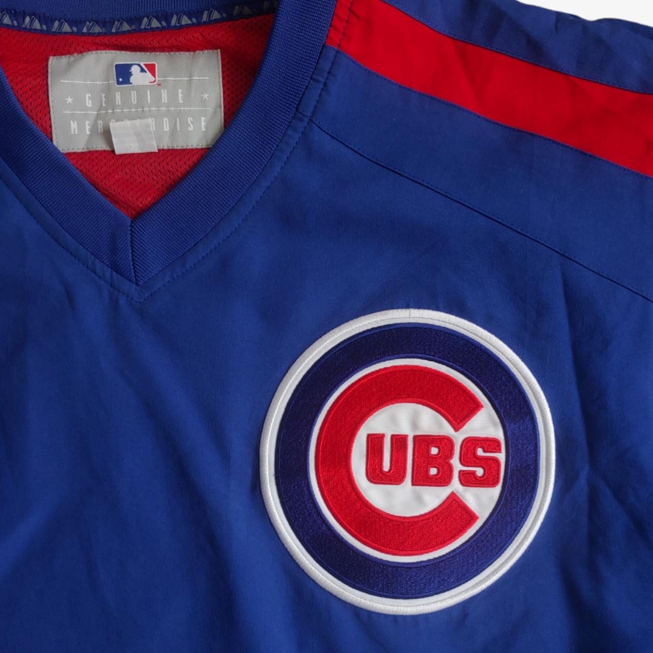 Vintage 90s Majestic MLB Chicago Cubs Pullover - Depop