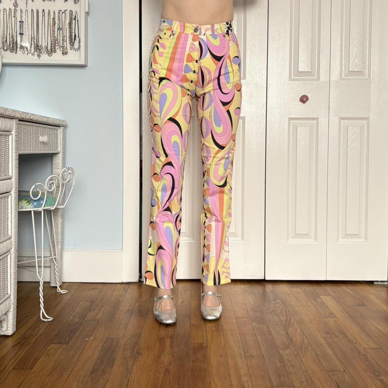 Averardo Bessi Women's High waisted Printed Pants… - image 5