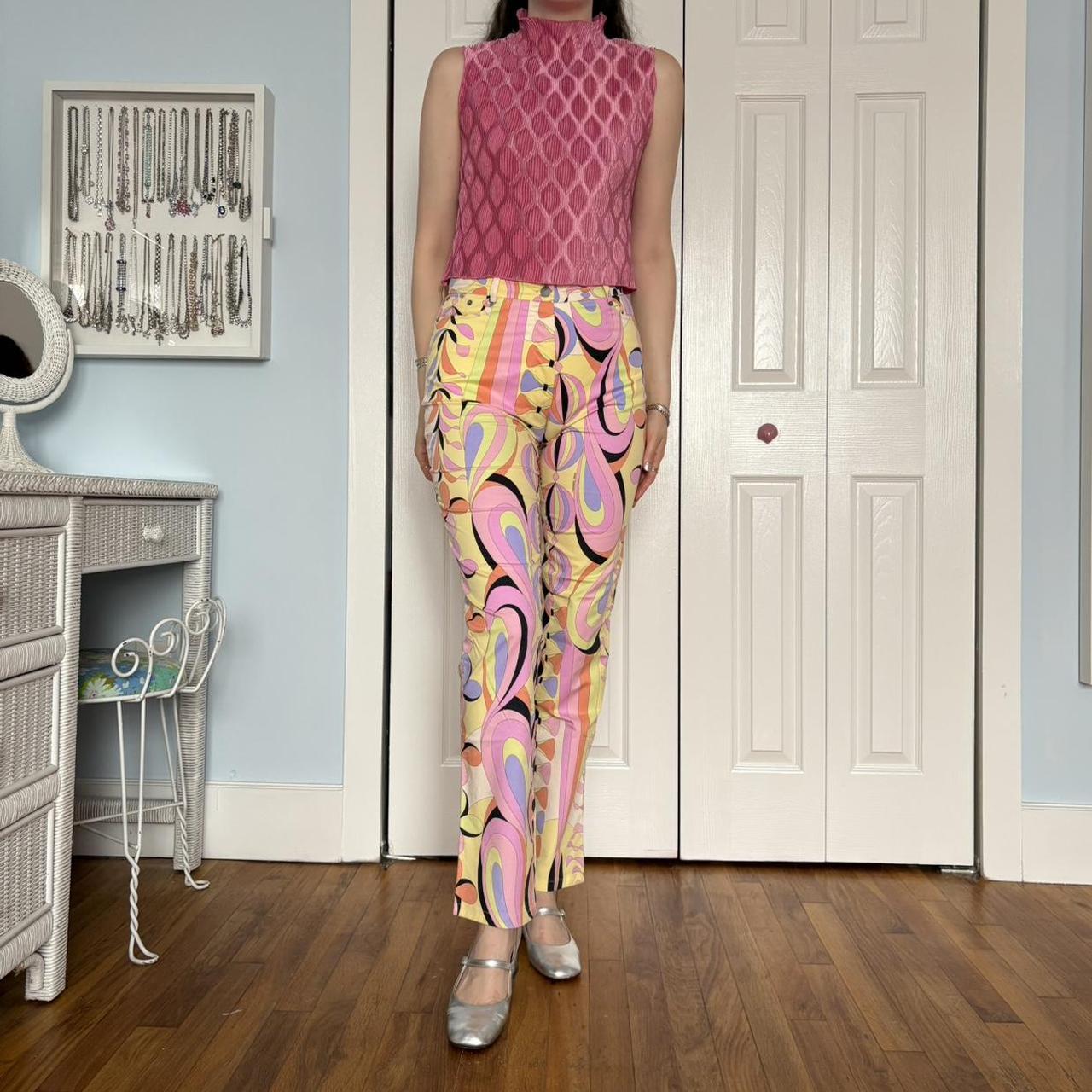 Averardo Bessi Women's High waisted Printed Pants… - image 2