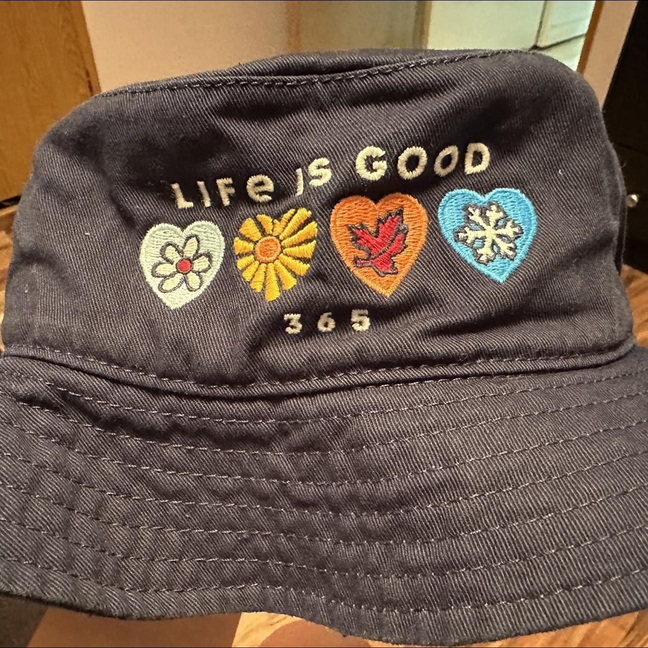 Life is good bucket hat!! Never worn!! Every order... Depop