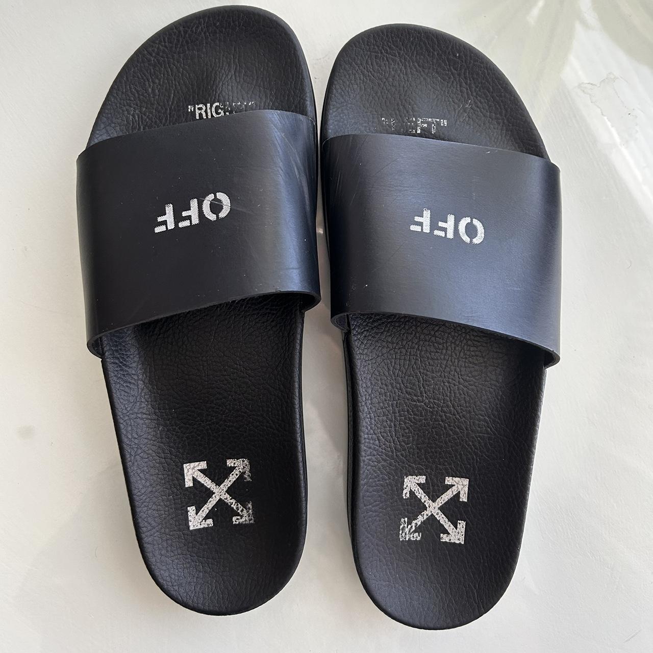 Off white pool slides Depop