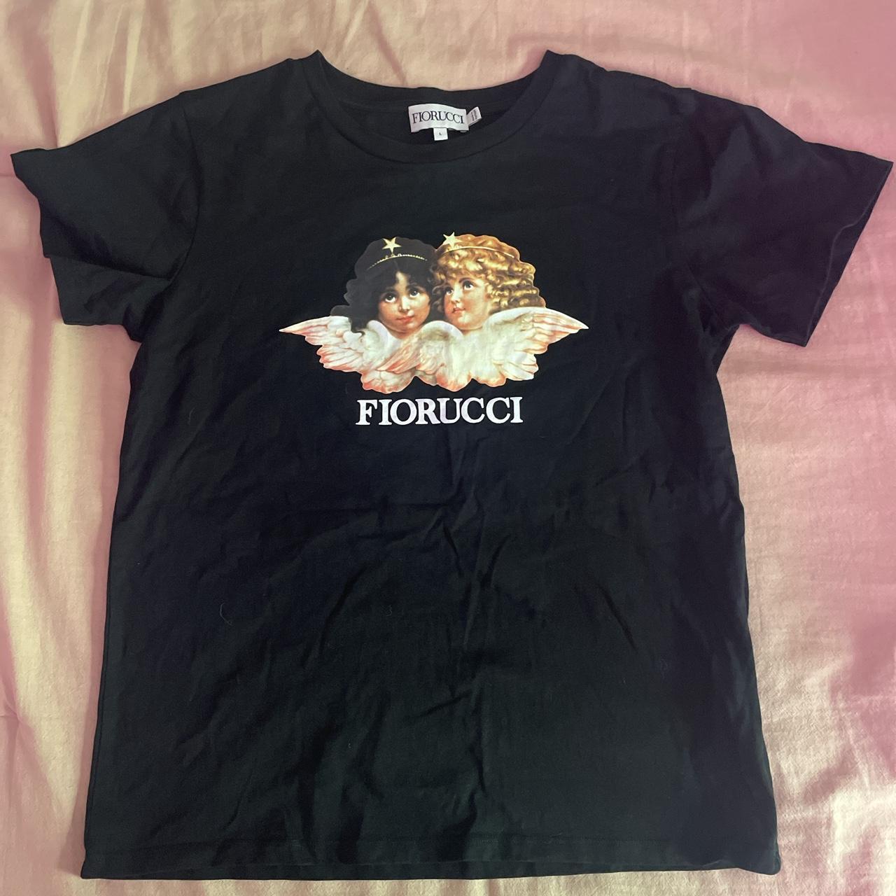 Fiorucci Women's Black and White T-shirt