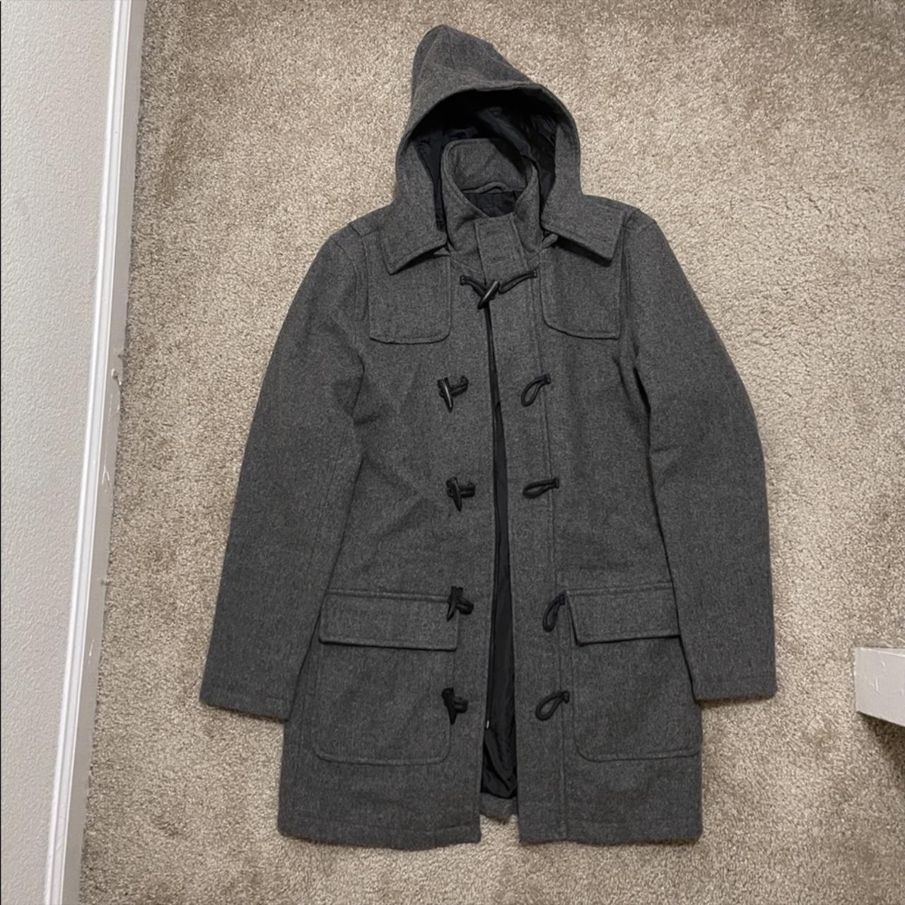 Mens grey outlet coat zara