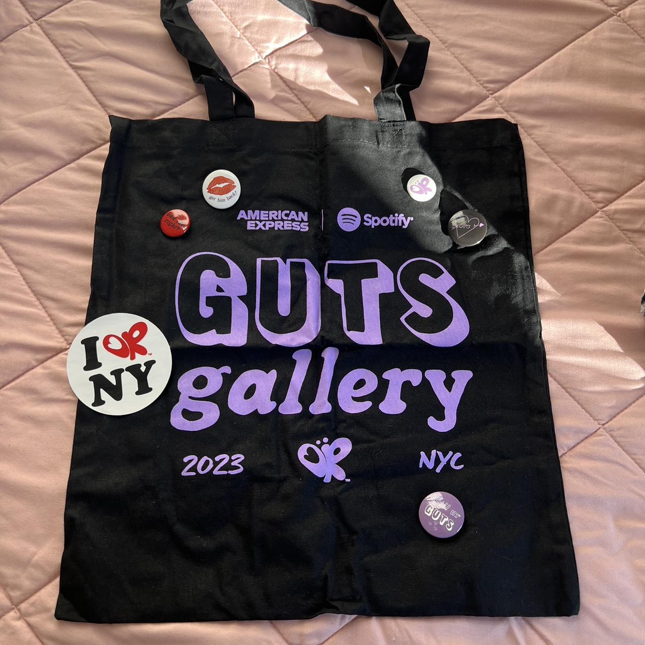 olivia rodrigo guts gallery pop up exclusive tote... - Depop