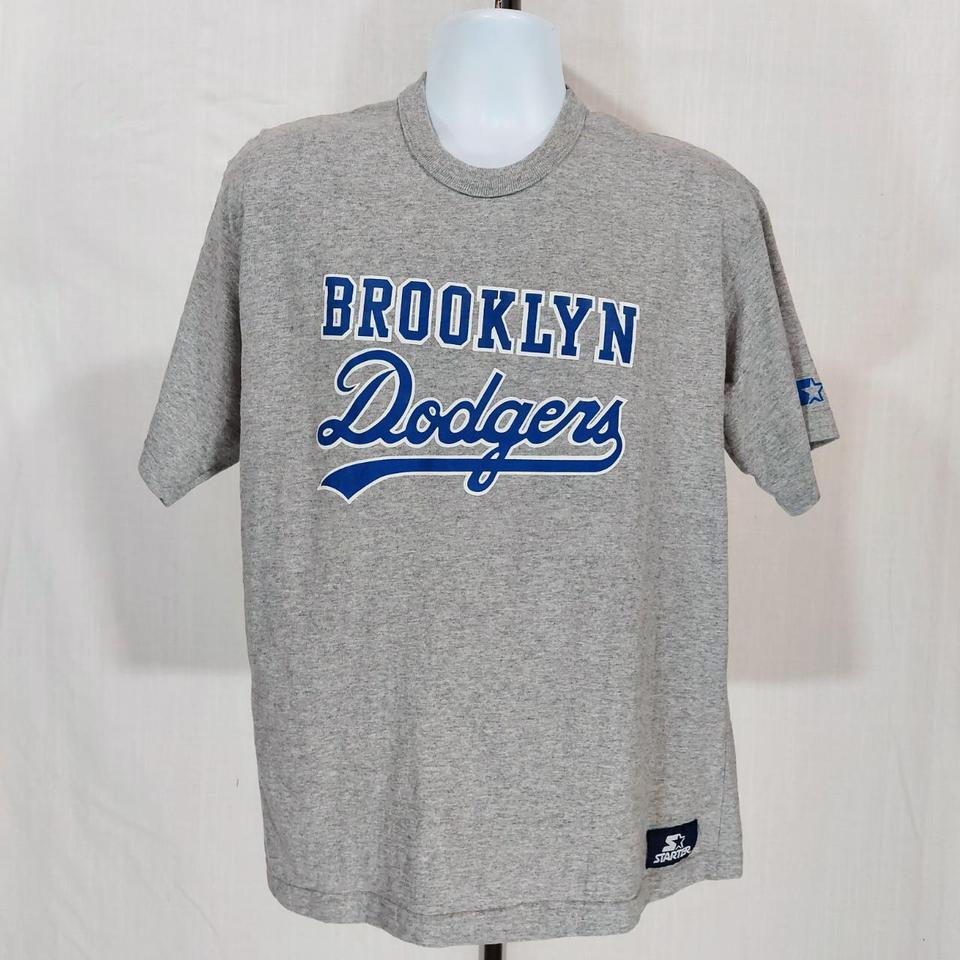 90s Vintage Starter Los Angeles Dodgers Blue - Depop