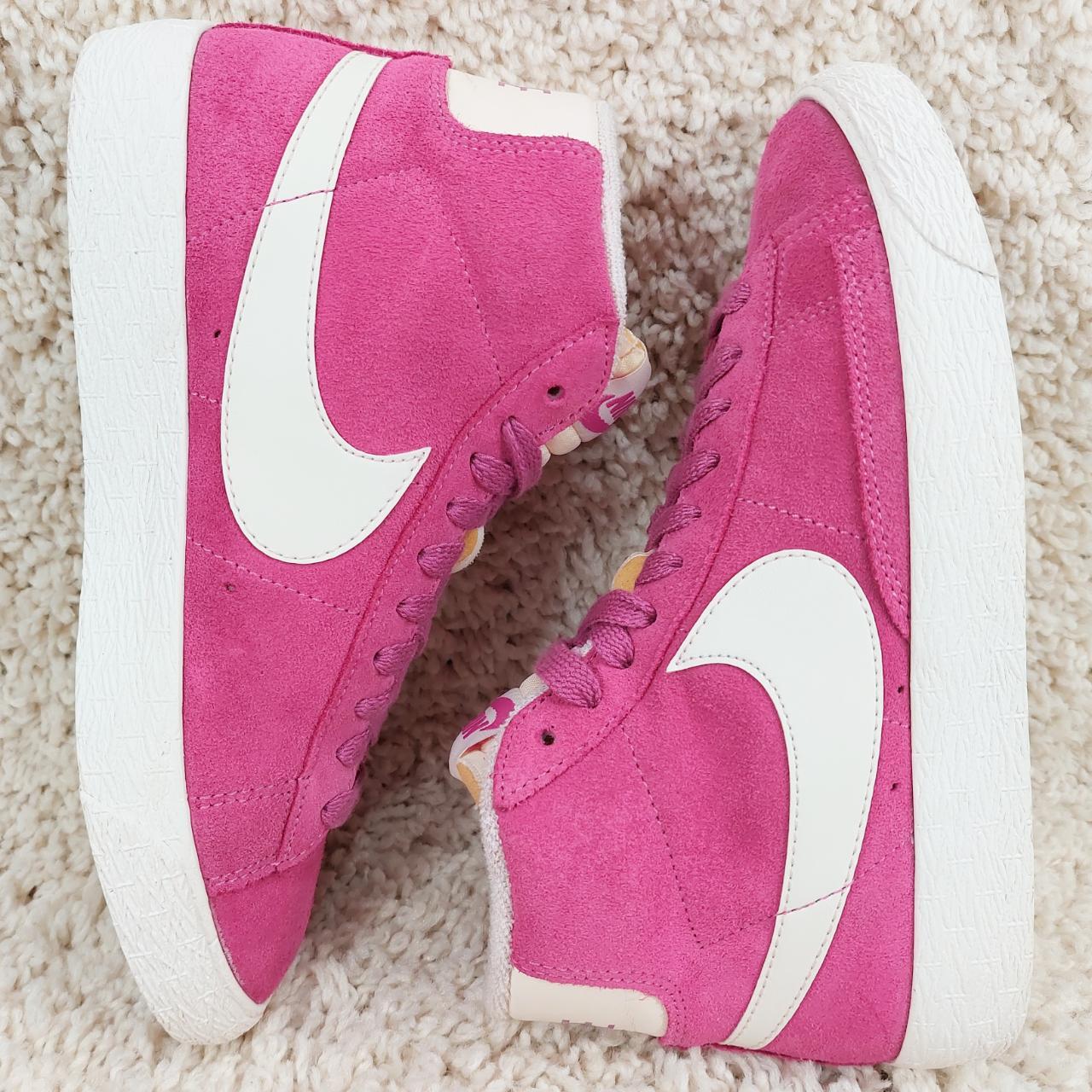 Nike Blazer Vintage Mid Top Rose Pink Suede Sneakers