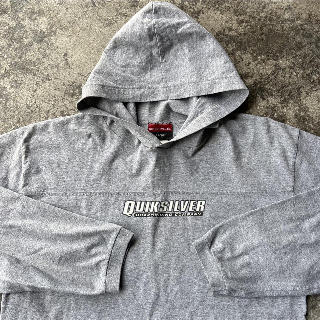 Vintage Y2K QuickSilver Surf Skate Graphic Hoodie... - Depop