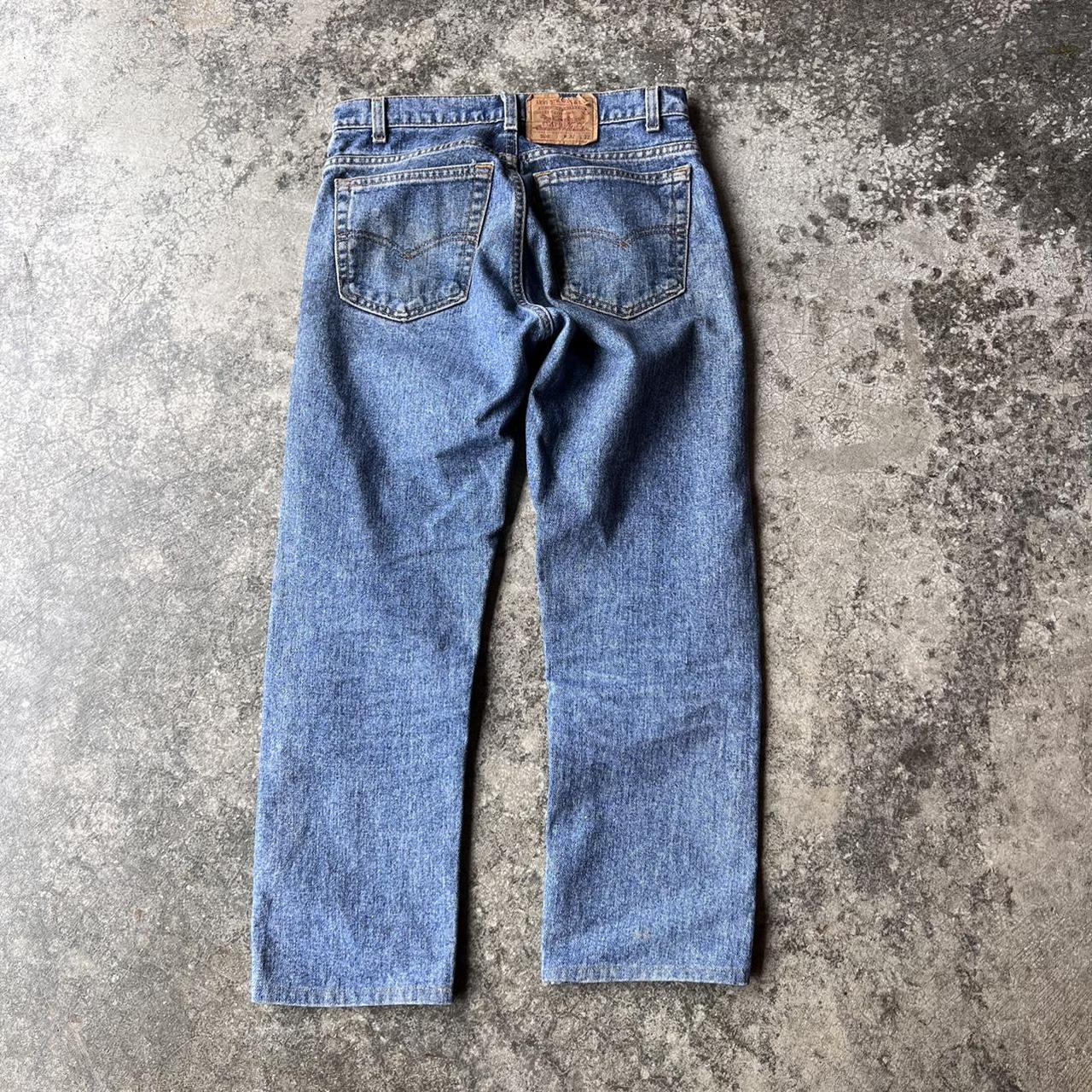 Vintage 90s Levi’s 505 Denim Blue... - Depop