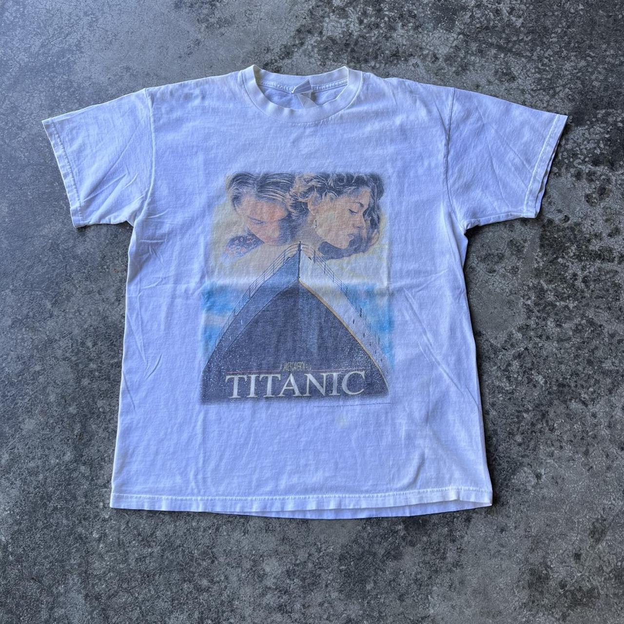 Vintage 90s The Titanic Graphic Movie Promo T... - Depop