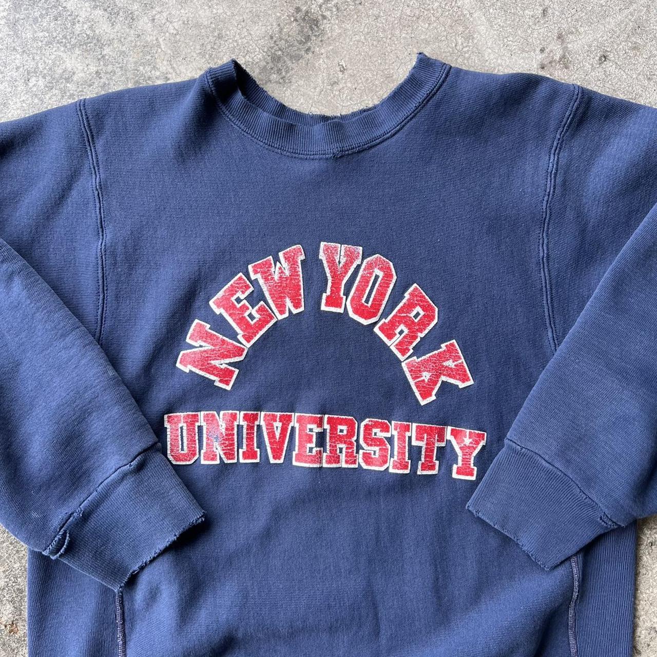 Vintage Men's Sweatshirt - Navy - L