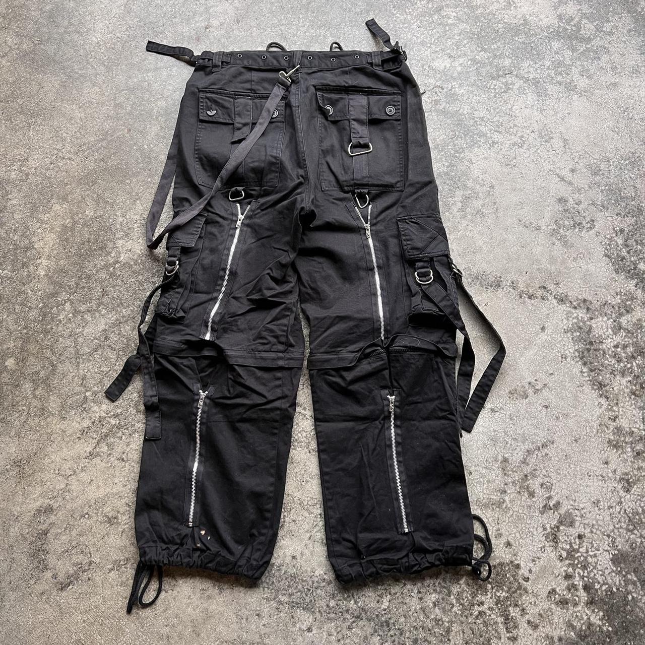 Vintage 90s Tripp NYC Gothic Rave Zipper Pants Size: | Depop