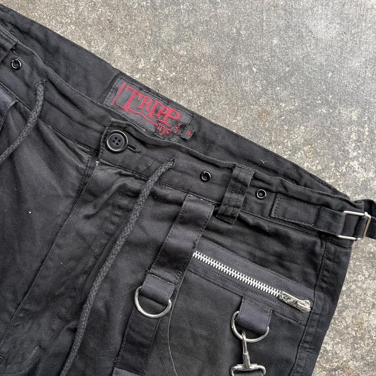 Vintage 90s Tripp NYC Gothic Rave Zipper Pants Size: | Depop