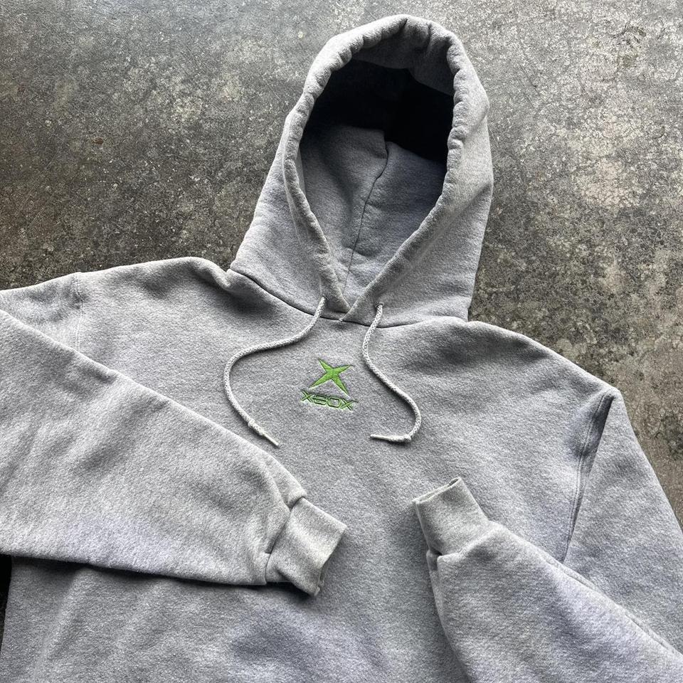 Vintage 90s XBOX Center Logo Hoodie Mens Size: - Depop