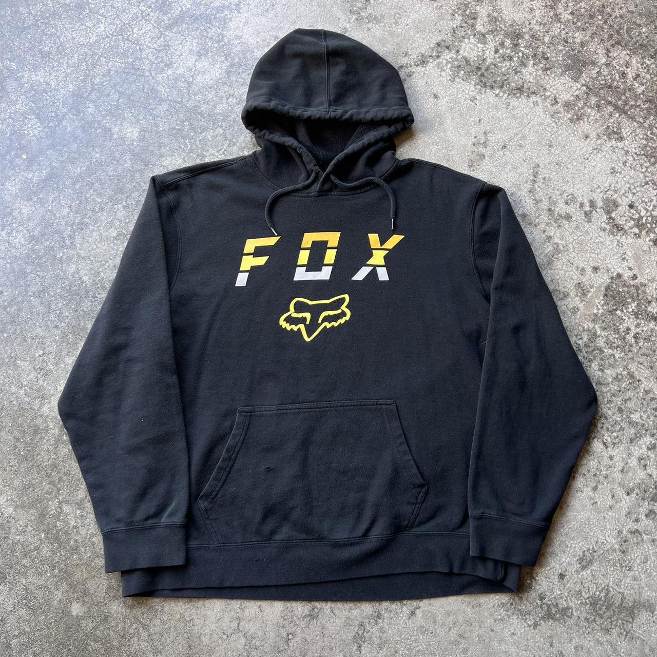 b*9様 vintage fox image マルチ柄　ジャケット　hoodie Vintage FOX Racing Big Logo Embroidered Zip Up Faded Hoodie