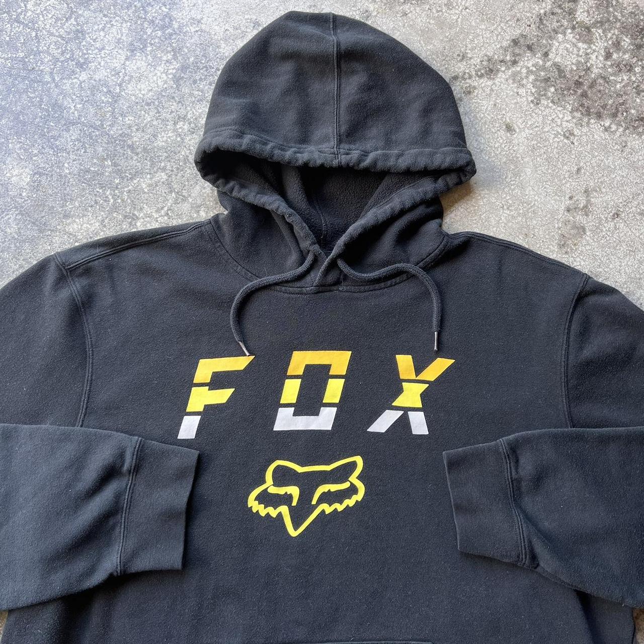 Vintage Y2K Fox Racing Graphic Pullover Hoodie Mens | Depop