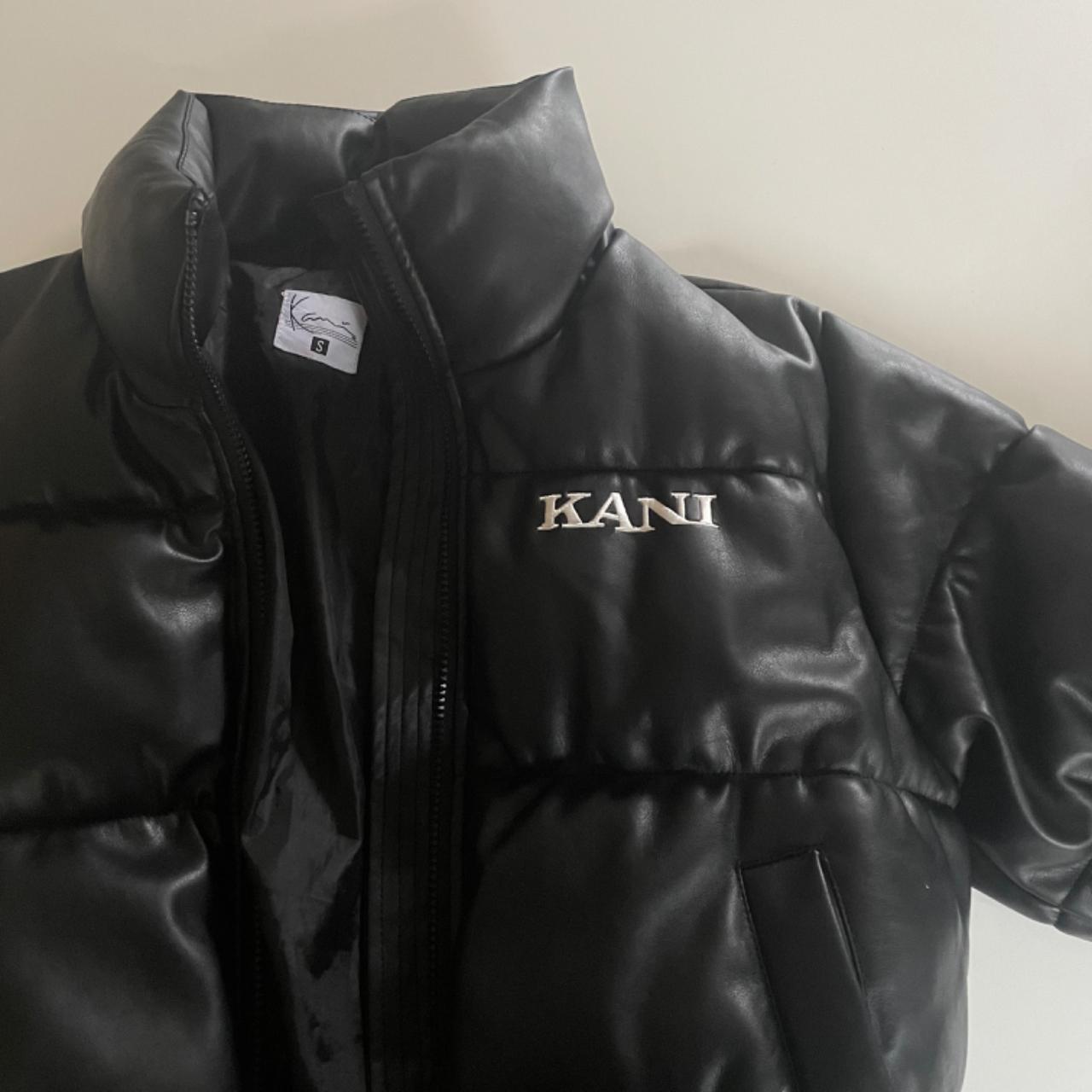 RETRO CROP PUFFER JACKET, Kunstleder,