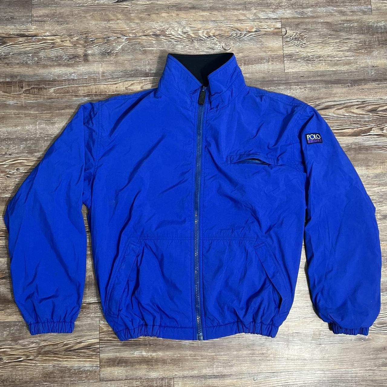 Vintage 90's Polo Sport by Ralph Lauren Blue Nylon... - Depop