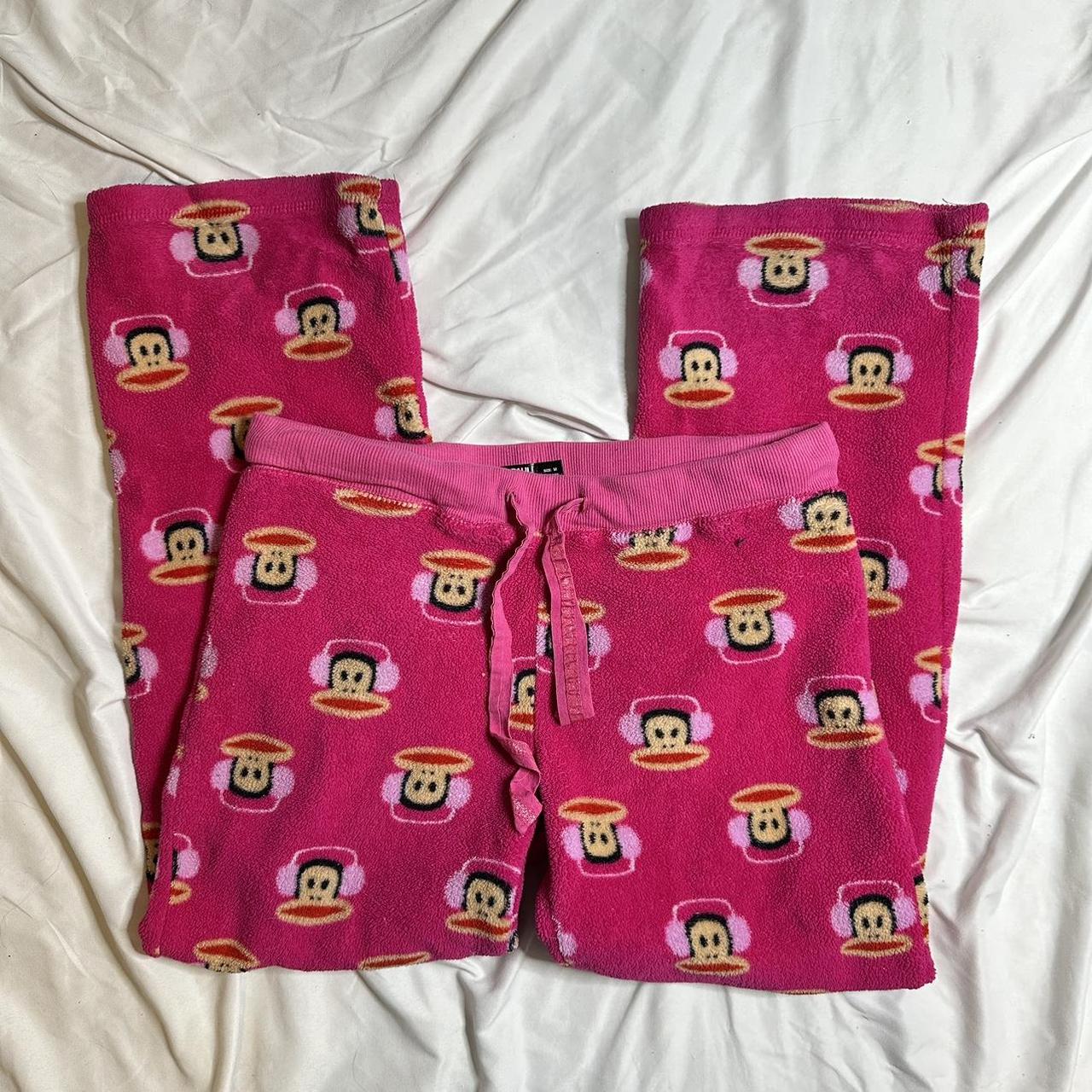 ⋆ ★ Pink Paul Frank Pajama Pants Size Medium Send Depop