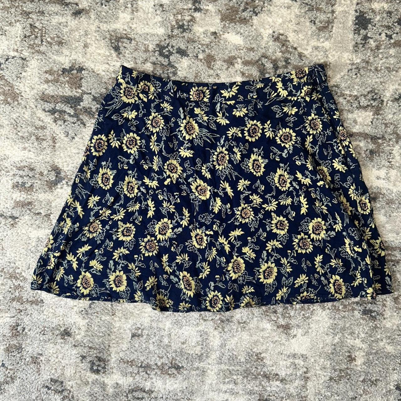 Kimchi blue mini a line skirt. Zipper on the side.... - Depop