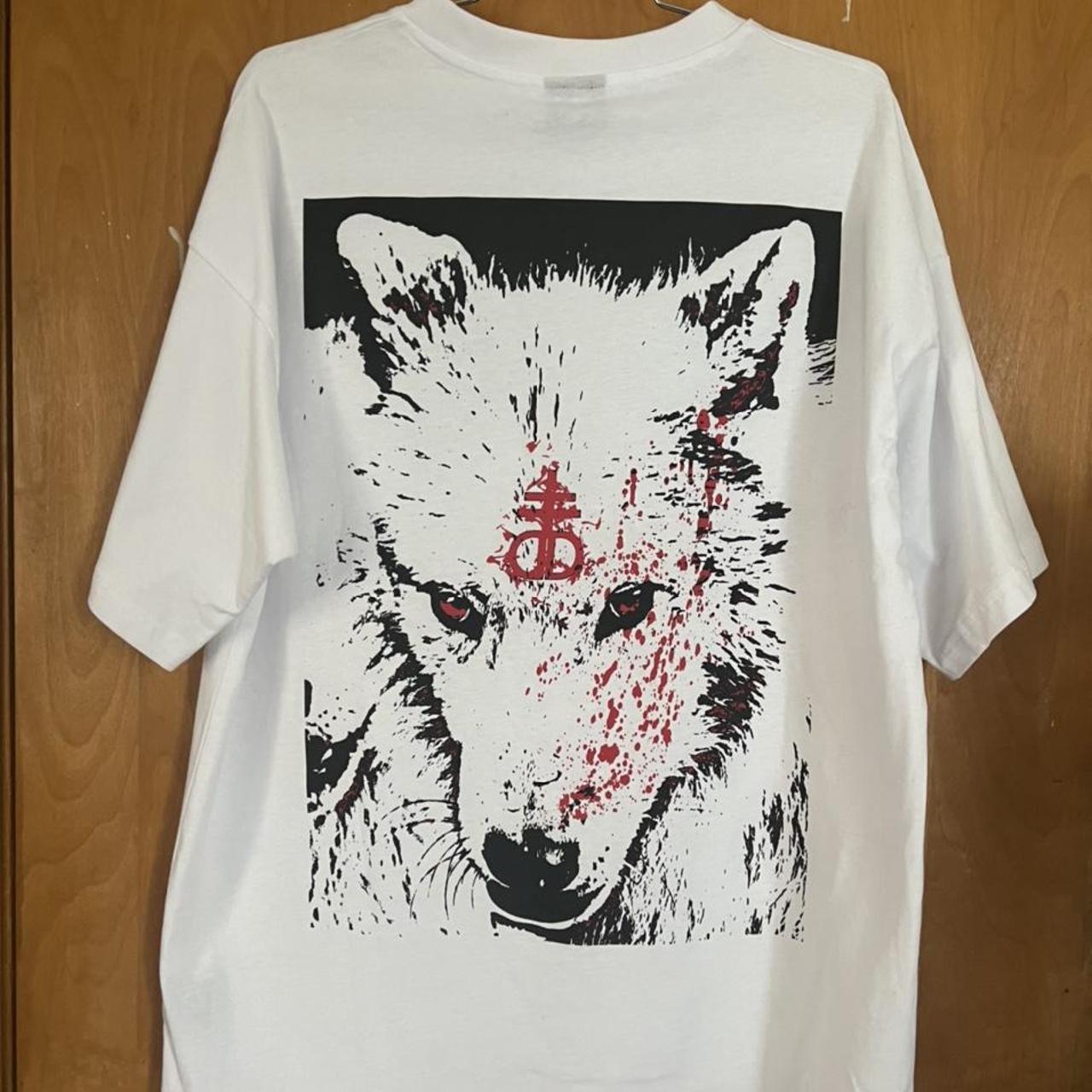 Dropdead Men's White and Red T-shirt (2)