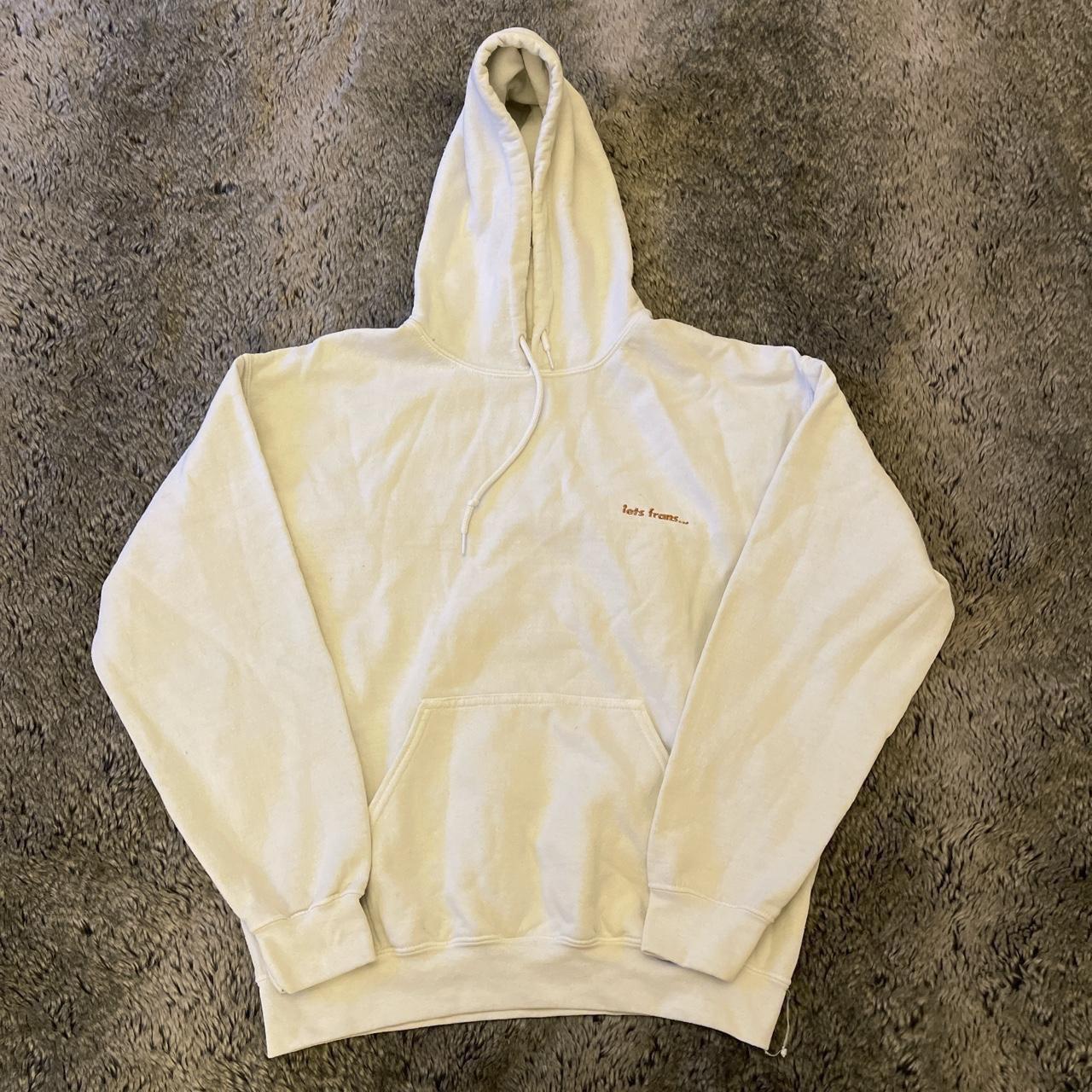 Urban outfitters iets frans cream hoodie Brand new... - Depop