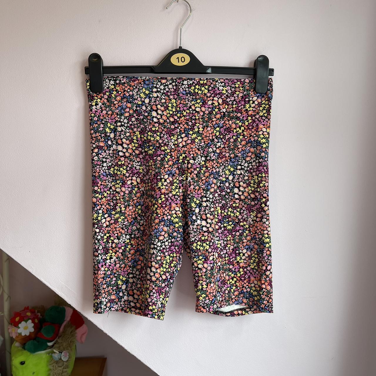 H M Floral Cycle Shorts Brand New With Tags Depop