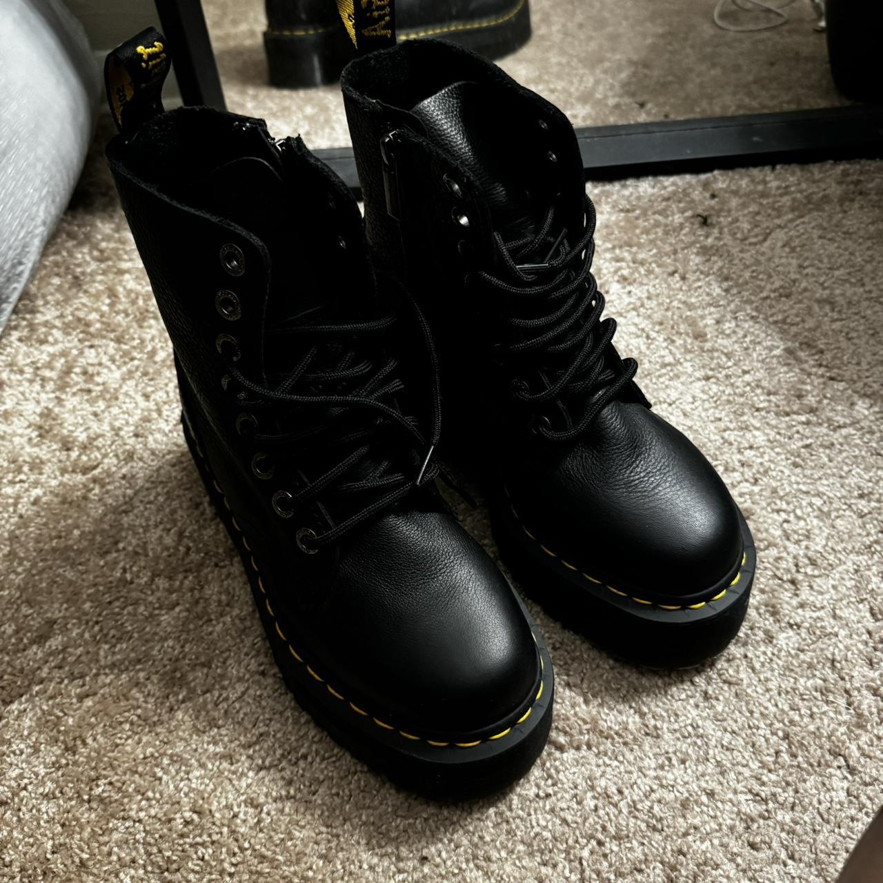 Dr.Martens Jadon boot. These are the soft leather... - Depop