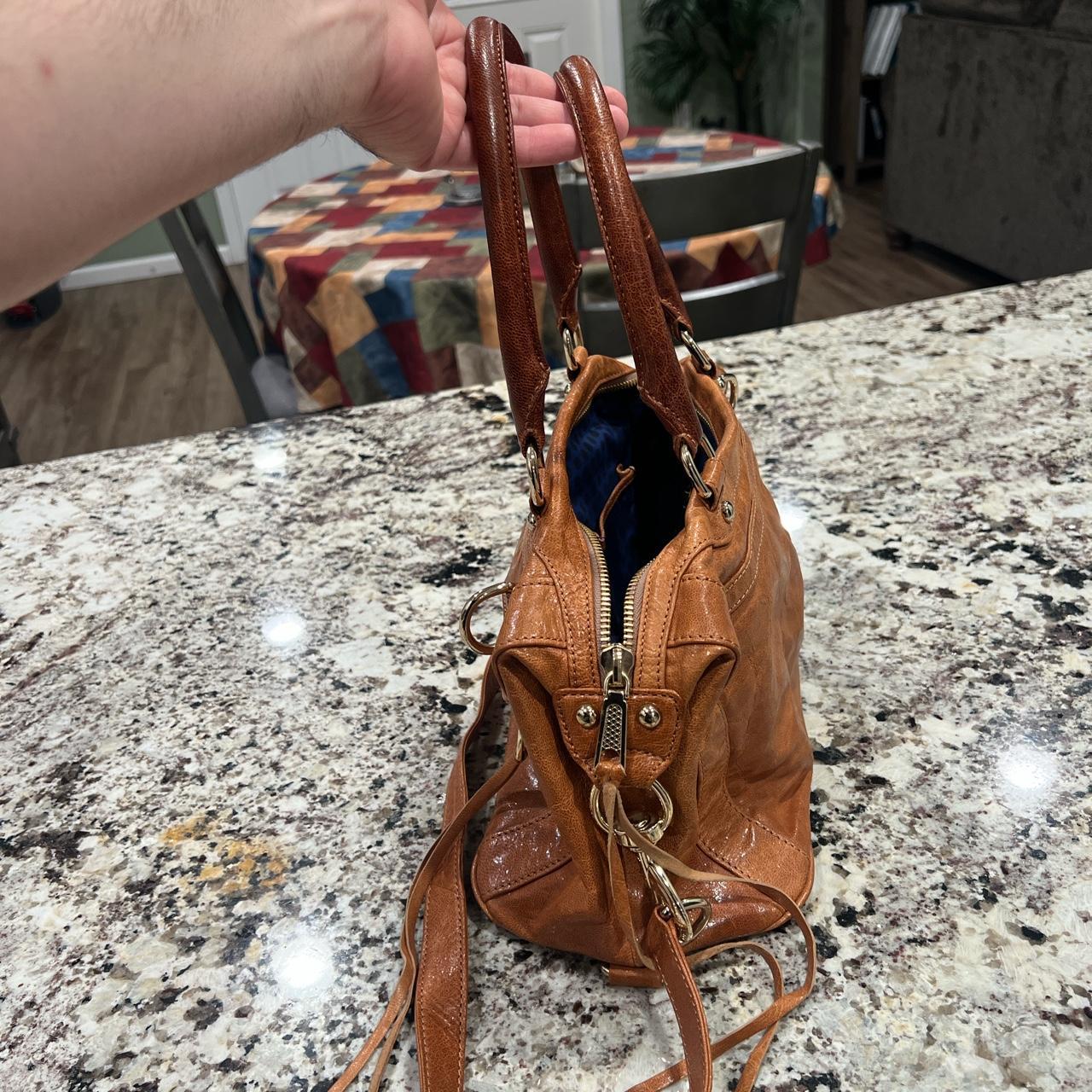 Rebecca Minkoff Women's Tan and Blue Bag Depop