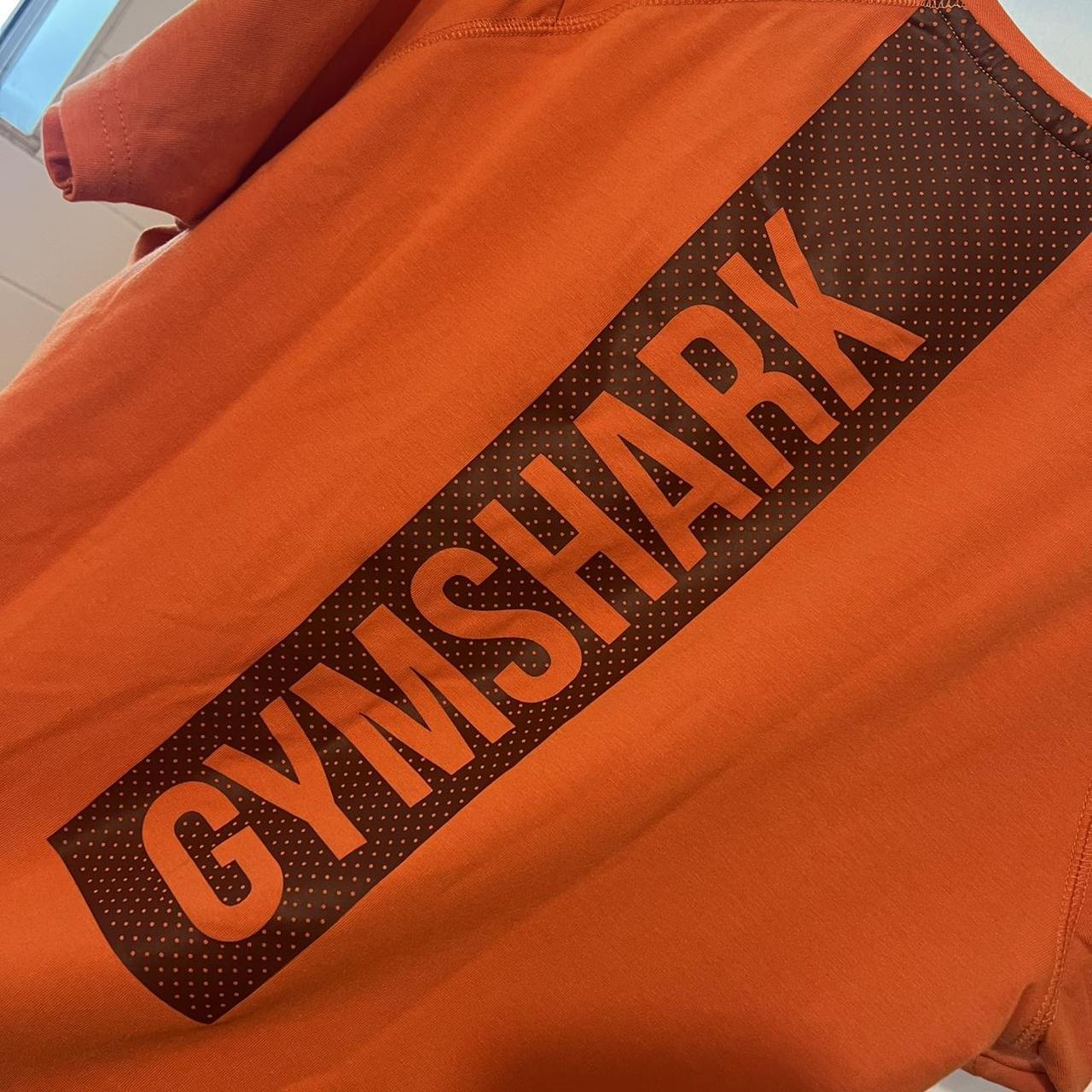 Orange GYMSHARK workout shirt - Depop