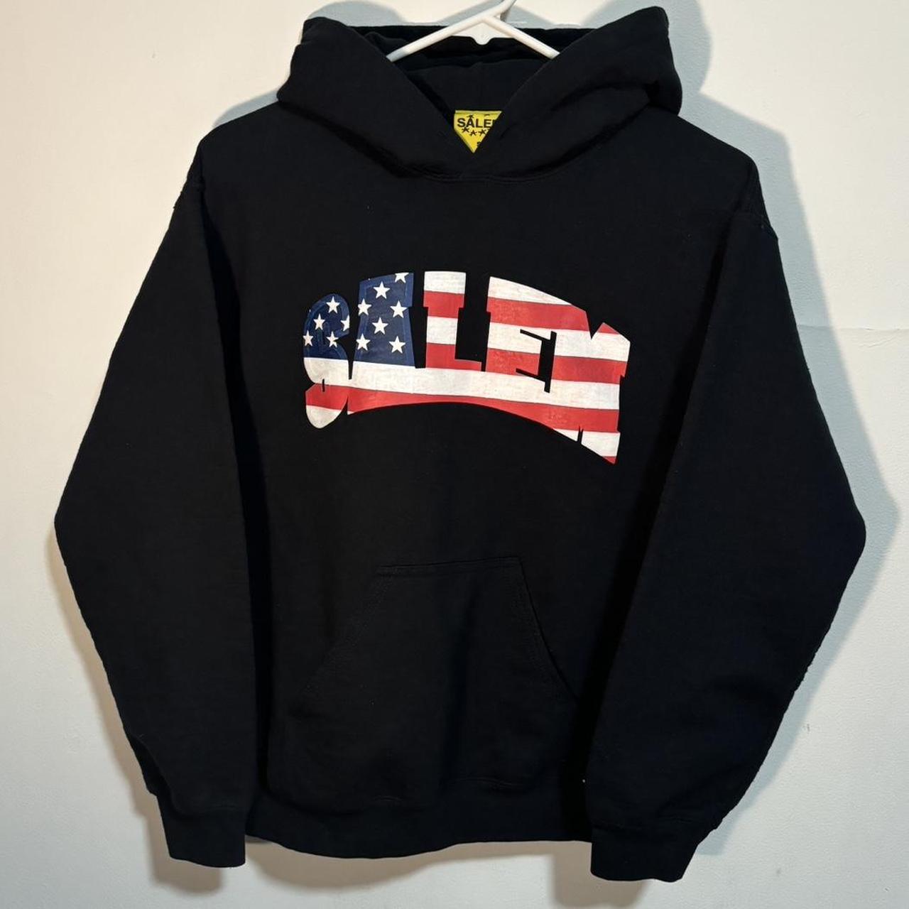 Salem Black Collegiate American Flag Hoodie. Perfect... - Depop