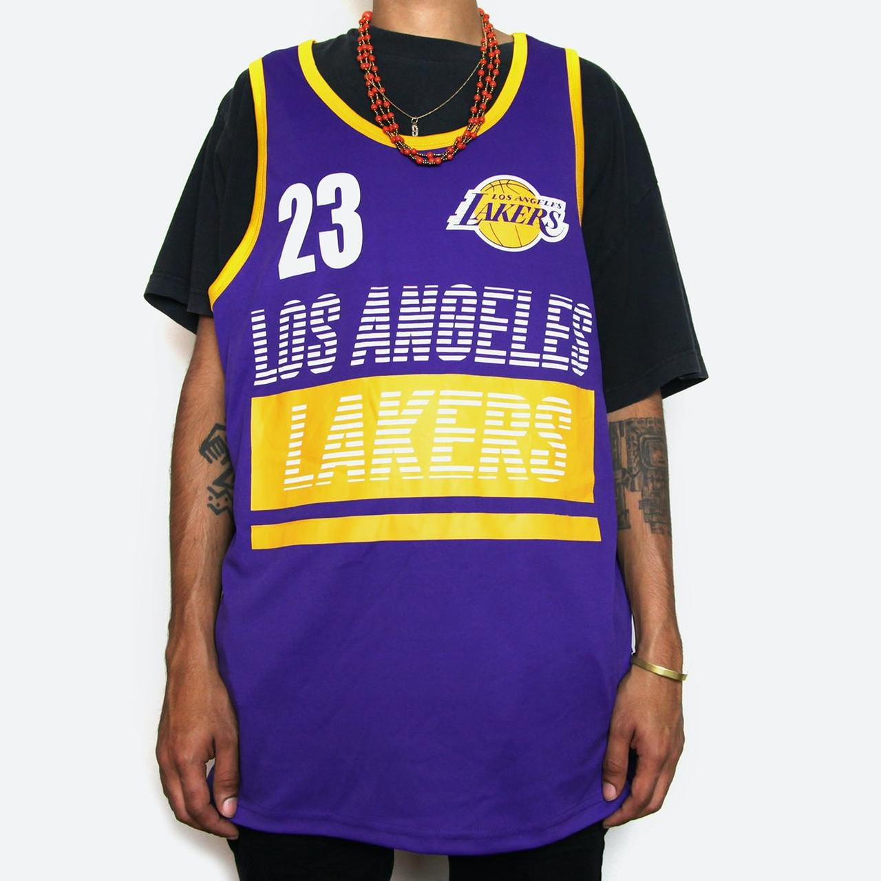 DEADSTOCK Lebron James Purple Los Angeles Lakers - Depop