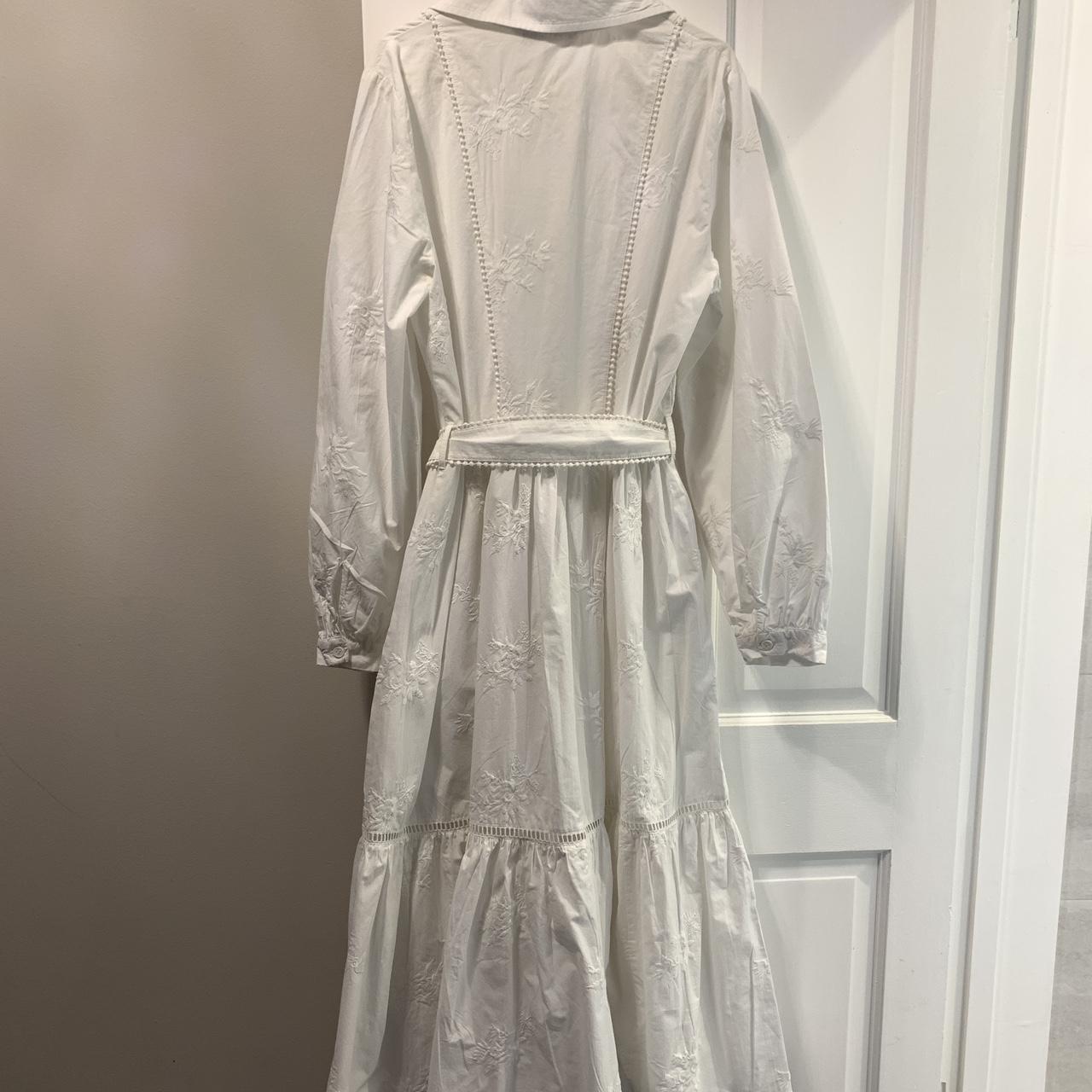 Zara Women's White Dress Depop