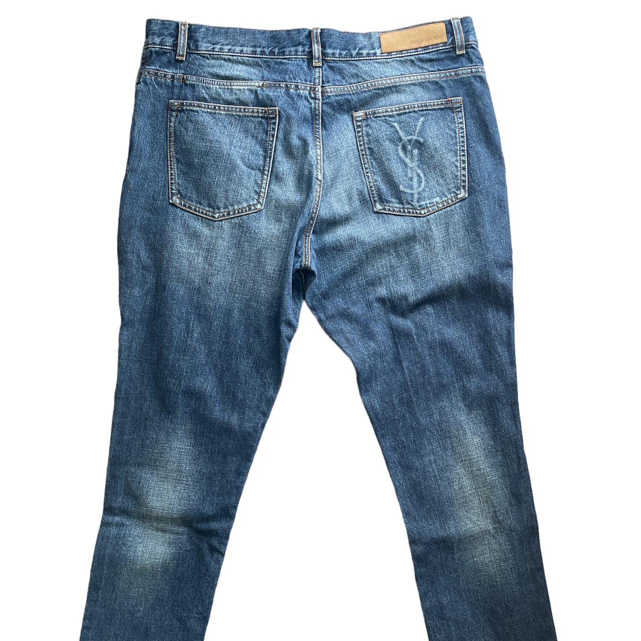 Rare YSL blue denim jeans (Authentic) Size 52 The... - Depop