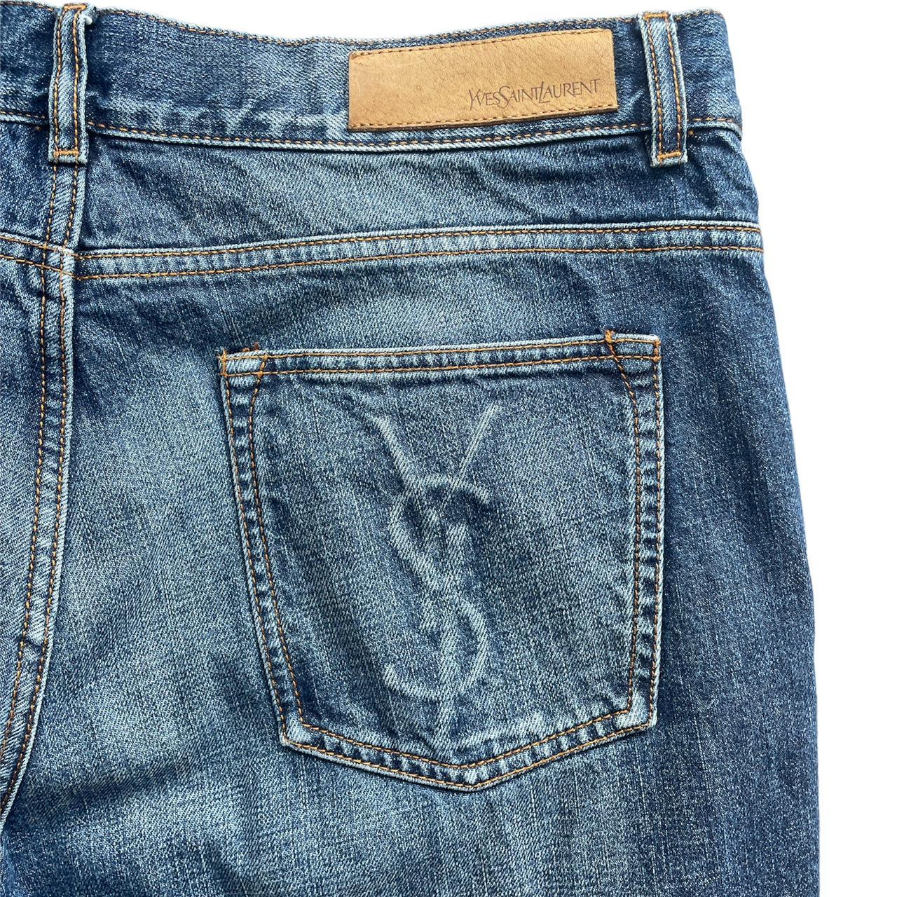 Rare YSL blue denim jeans (Authentic) Size 52 The... - Depop