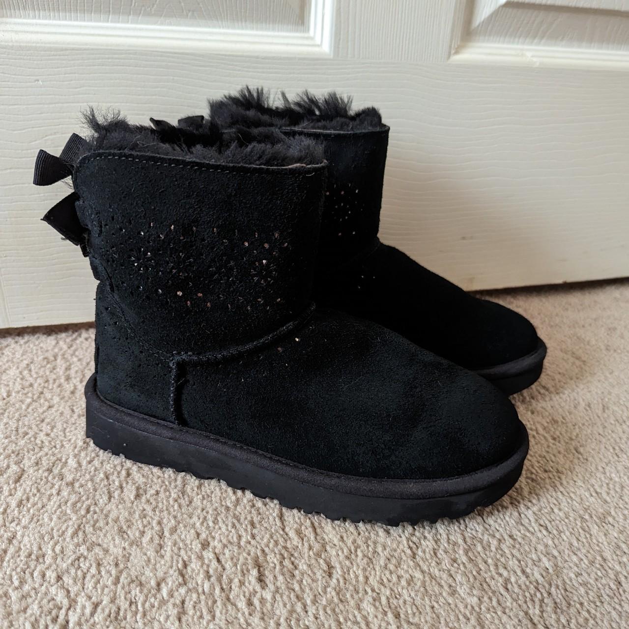 Black and store silver uggs