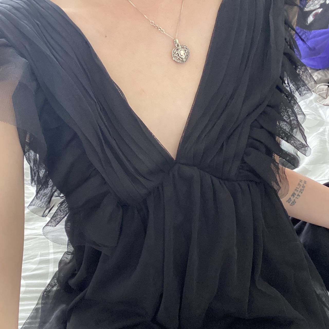 Small mesh black mini dress! In perfect condition,... - Depop