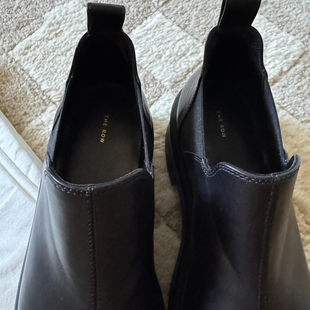 The Row Robin leather Chelsea boots Size 40.5 - | Depop