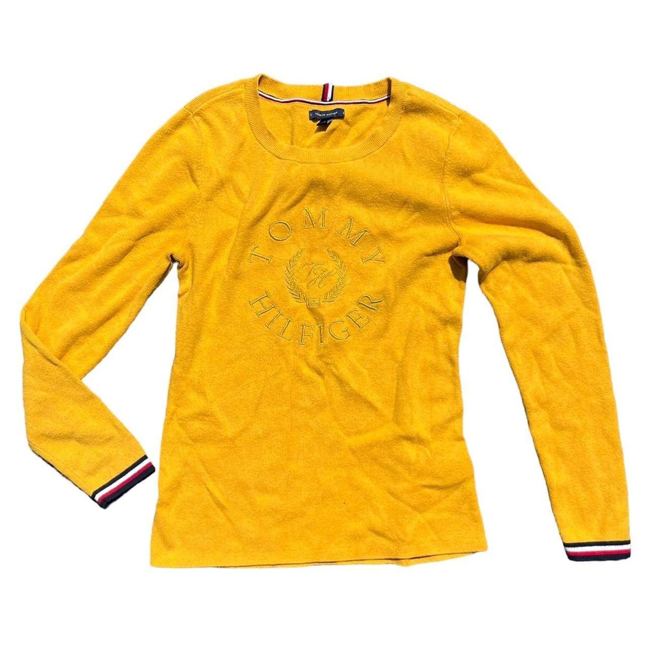 Tommy hilfiger outlet yellow jumper