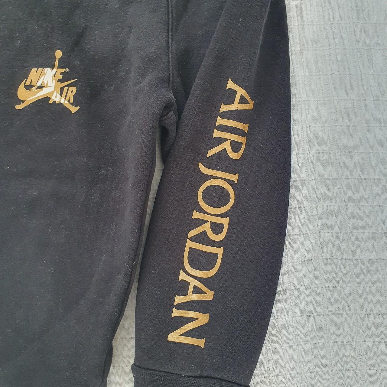 black and gold jordan joggers