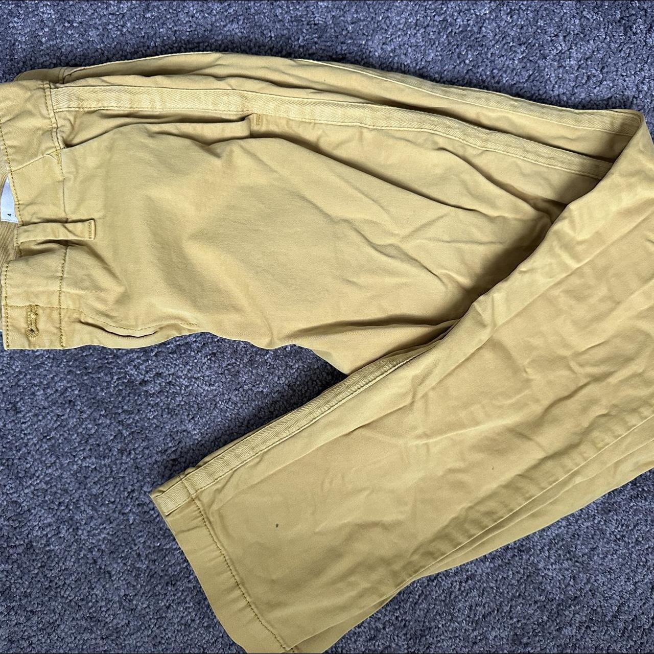 GAP yellow girlfriend chino pants slacks Super - Depop