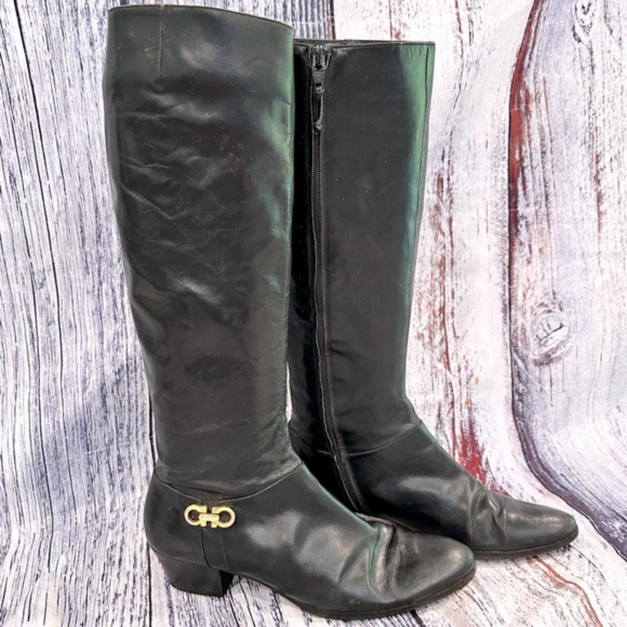 Ferragamo clearance riding boots