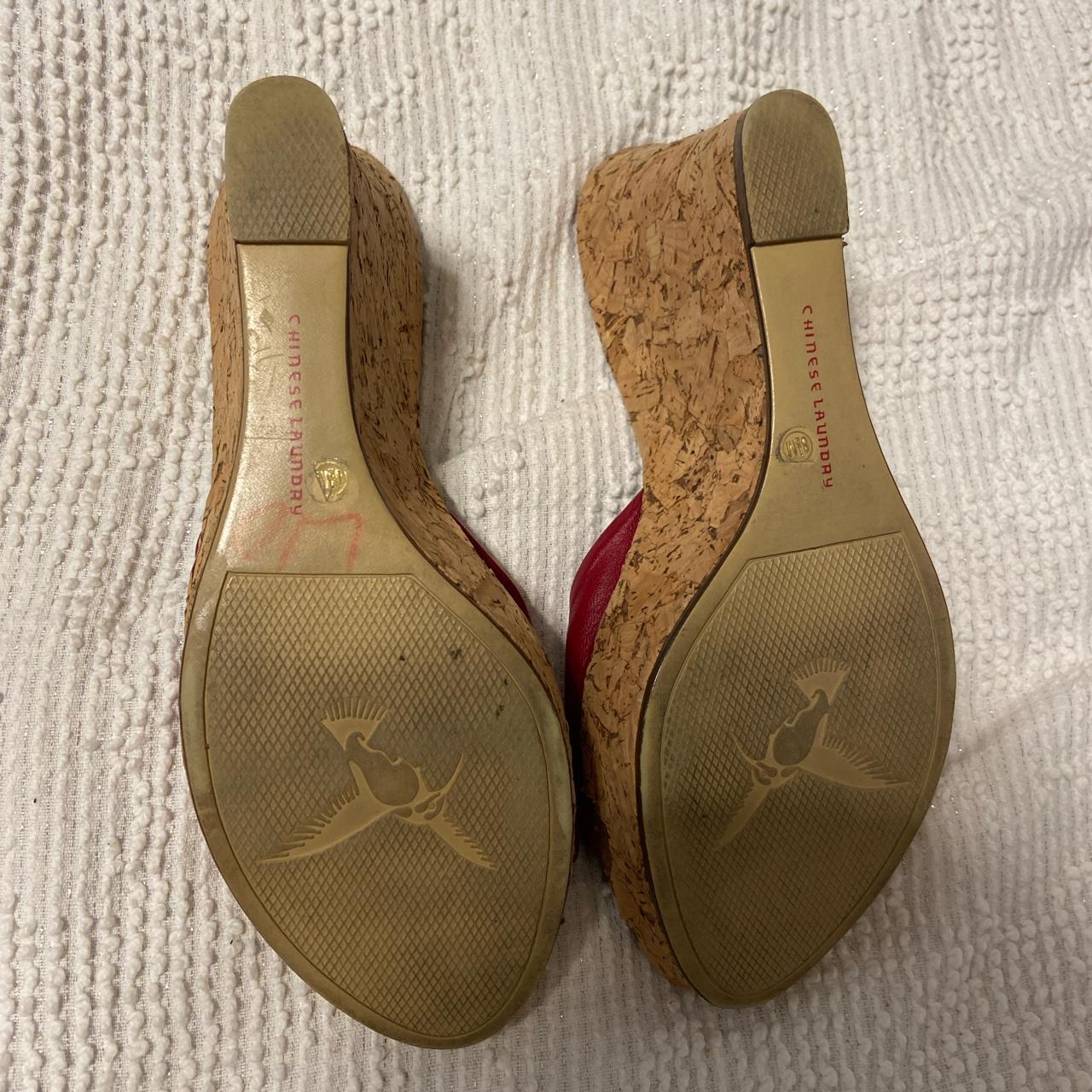 adorable chinese laundry wedges lightly worn but the... - Depop