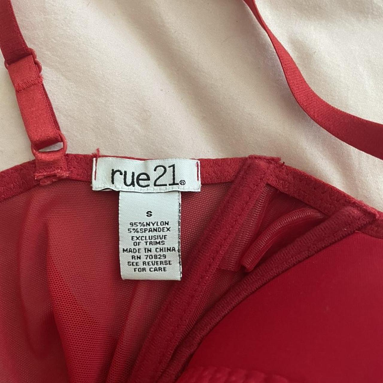 Red corset top Doesn’t has tags but never worn Size... - Depop