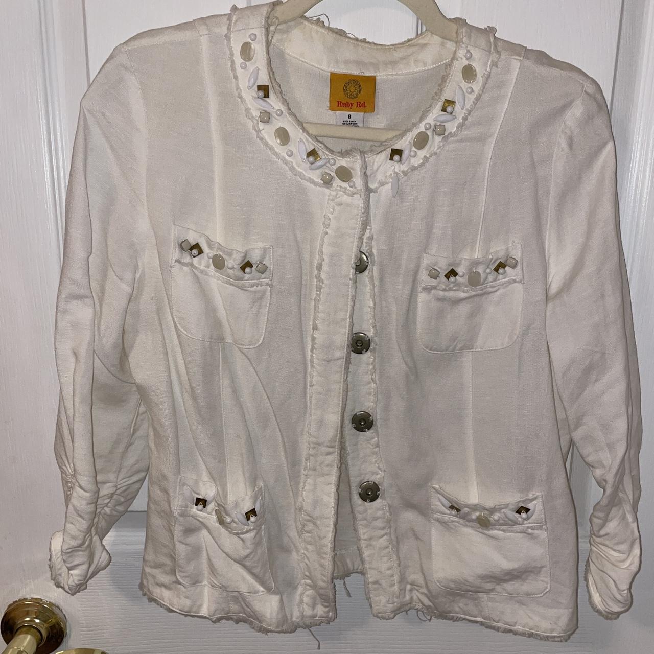 Ruby Rd. Women's Blazer Jacket - White - 8 – Ruby… - image 2