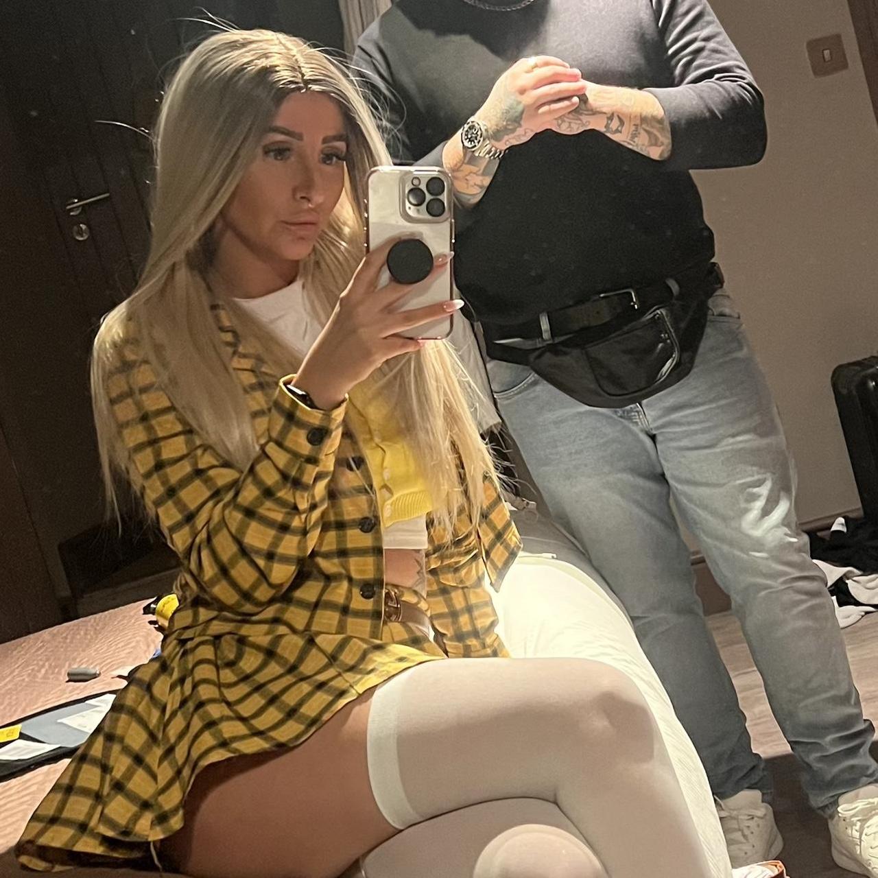 DOLLS KILL clueless Halloween outfit worn once for a... Depop