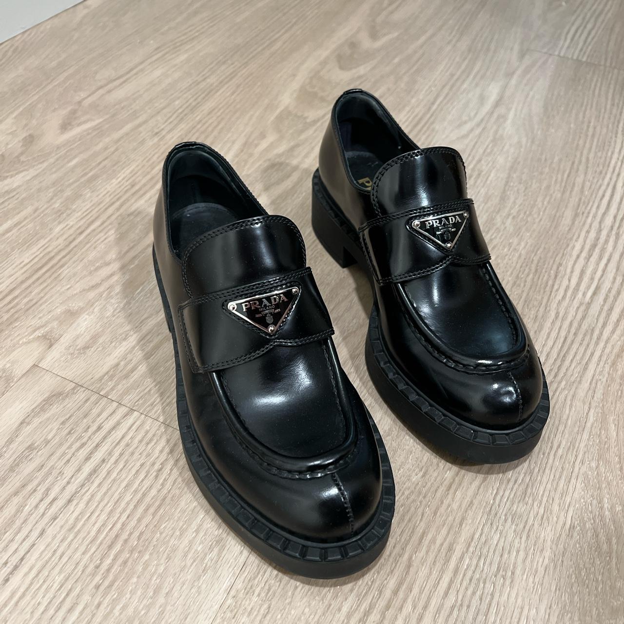 Prada Women's Black Loafers | Depop