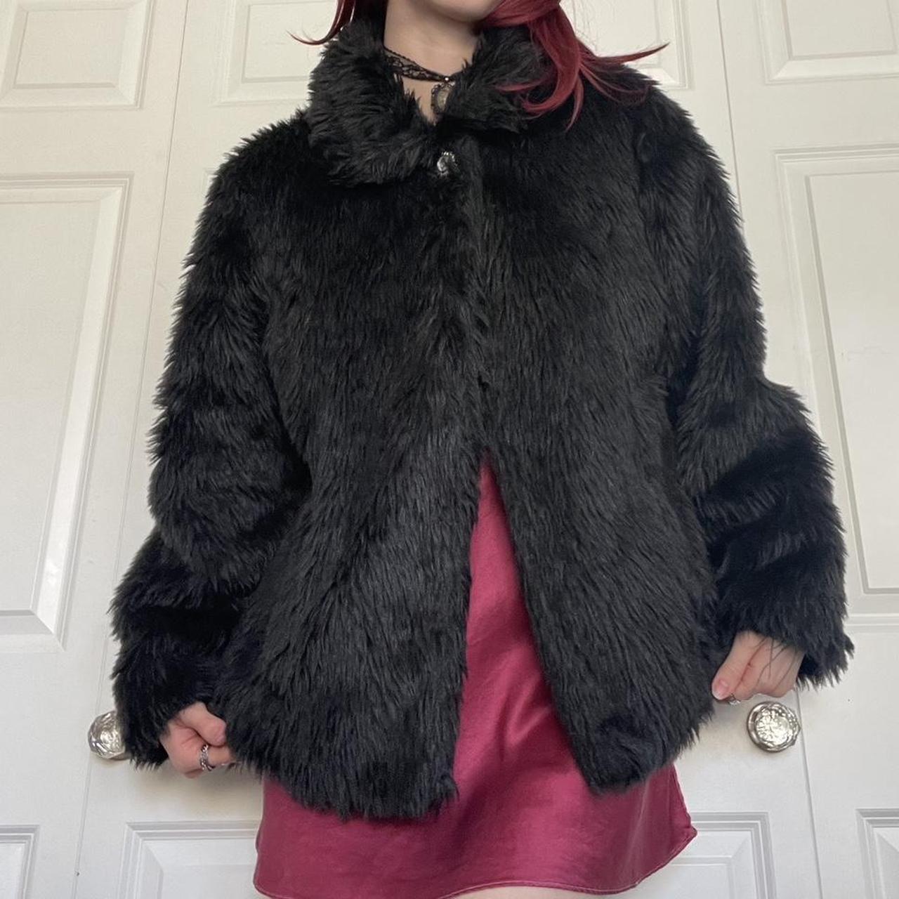 Paris Blues Women's Coat Black XXL – Black Paris Blues faux