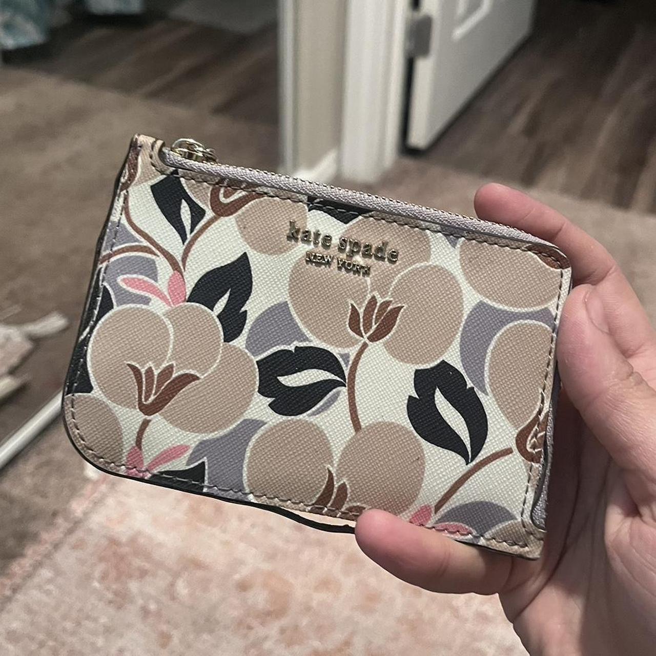 Kate spade floral newest card holder and keycha