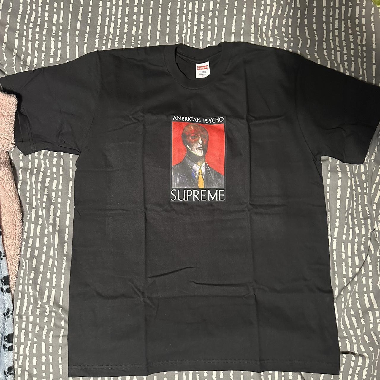 Supreme 'American Psycho' Tee Black Size:... - Depop